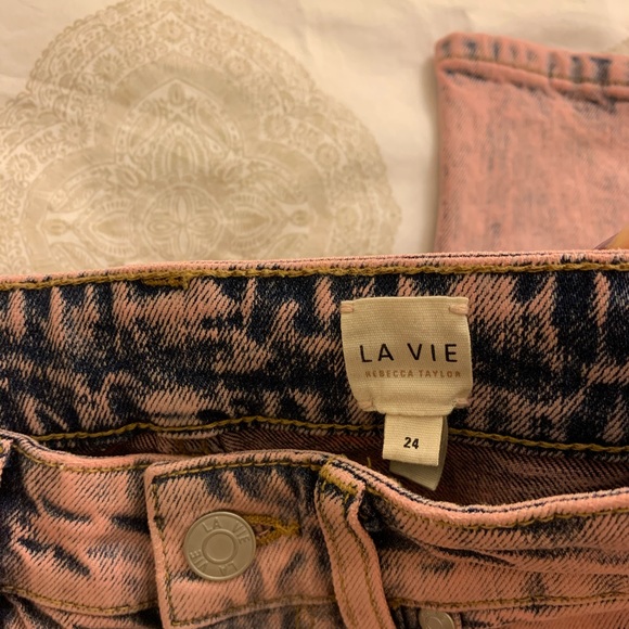 La Vie Rebecca Taylor Ines Pink Acid Jeans - Picture 8 of 8